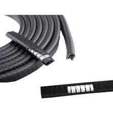 Esranın Dünyası U Tipi Kapı Koruma Fitili, 5 M Siyah Çizik Önleyici