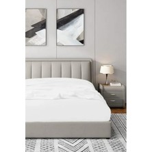 Esranın Dünyası Beyaz Lastikli Fitted Penye Çarşaf - 120X200 cm
