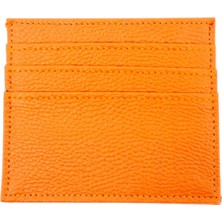 SürLaz Turuncu Kartlık Şans Huzur Refah Vegan Deri Kartlık