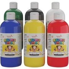 Esranın Dünyası 6'lı Ana Renkler Parmak Boyası Seti, 500GR