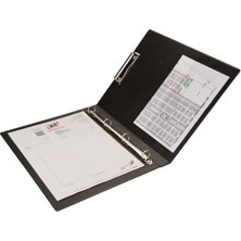 Esranın Dünyası Biala Çift Mekanizmalı Klasör, 4 Halka, Siyah Renk