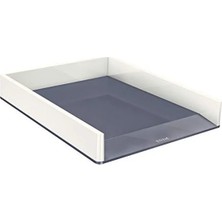 Esranın Dünyası Metal Renkli Evrak Rafı, Şık Beyaz Tasarım