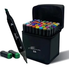 Esranın Dünyası 48 Adet Çift Taraflı Marker Boyama Kalem Seti