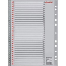 Esranın Dünyası 1-31 Rakamlı Separatör, A4, Gri, 100108