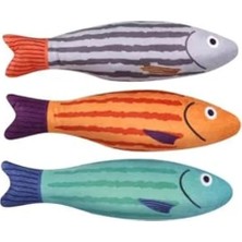 Esranın Dünyası 22X6.5 cm Peluş Kedi Oyuncağı Bonito Balık Figürlü