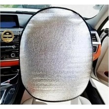 Esranın Dünyası Direksiyon Koruyucu Güneşlik, 50X50 Cm, Gümüş Renk, Nissan X-Trail Uyumlu