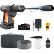 Esranın Dünyası Kablosuz Basınçlı Yıkama Tabancası - Köpük Fonksiyonu, 3 Kademeli Su Basıncı