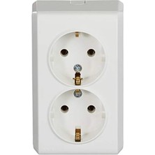 Esranın Dünyası Beyaz Ikili Topraklı Priz - Uzun Süreli Kullanım