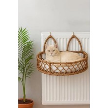 Esranın Dünyası Dekoratif Kalorifer Yatağı, Kedi ve Köpek Için Hamak (Kahverengi)