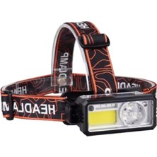 Esranın Dünyası USB Şarj Edilebilir Su Geçirmez Sensörlü LED Kafa Lambası