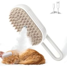 Esranın Dünyası Buharlı Kedi Fırçası, Çok Fonksiyonlu, Porselen Beyaz