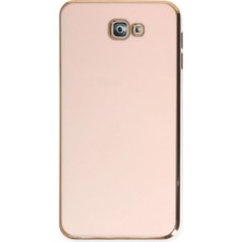 İlkyaz Fashion Samsung Galaxy J7 Prime Kılıf Volet Silikon - Pembe