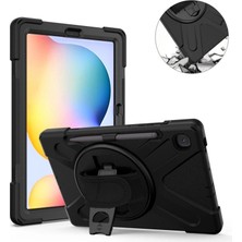 İlkyaz Fashion Samsung Galaxy P610 Tab S6 Lite 10.4 Kılıf Amazing Tablet Kapak - Siyah