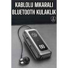 İlkyaz Fashion Kablolu Bluetooth Kulaklık Kulak Içi Stereo Mikrofonlu Dijital Göstergeli