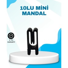 İlkyaz Fashion Poşet Kapatma Mandalı Hava Geçirmez Siyah 10 Adet Set