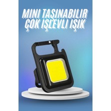 İlkyaz Fashion Işıldak USB Şarjlı Cep El Feneri Taşınabilir Mini LED Işık Çok Fonksiyonlu