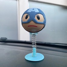 İlkyaz Fashion Ieg™ Kaptan Amerika Sallanan Kafa Zıp Zıp Marvel Lisanslı