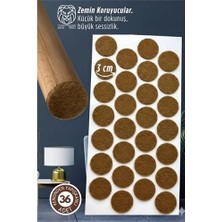 İlkyaz Fashion Retroieg™ 36 Adet Kendinden Yapışkanlı 3x3 cm Premium Zemin Koruyucu Keçe Seti