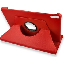İlkyaz Fashion Ieg™  Huawei Honor Pad X8A Kılıf 360 Tablet Deri Kılıf - Kırmızı