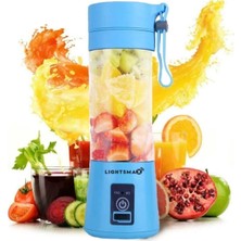 İlkyaz Fashion Portatif TAŞINABILIR380 ml USB Şarjlı Mavi El Blender