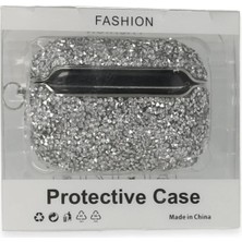 İlkyaz Fashion Ieg™  Airpods 3 (3.nesil) Mira Taşlı Kılıf - Gümüş
