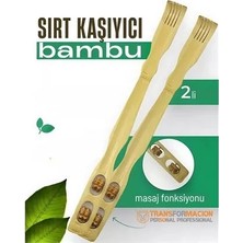 İlkyaz Fashion Retroieg™ Masajlı Sırt Kaşıma Aparatı - Bambu Sırt Kaşıyıcı 2 Li Set