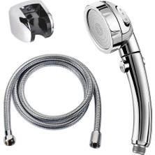 İlkyaz Fashion Su Tasarruflu Duş Başlığı Aç Kapa Özellikli 3 Kademeli Su Akış Ayar Fonksiyonu