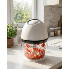 İlkyaz Fashion Şarjlı Mini Doğrayıcı 450 ml Kablosuz Sebze Doğrayıcı