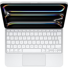 Apple 11 Inç iPad Pro (M4) Için Magic Keyboard - Türkçe F Klavye - Beyaz MWR03TU/A (Outlet)