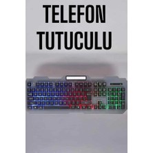 Prativas Q Klavye Rgb Işıklı Klavye Mouse Seti Kablolu Mouse Hediyeliş