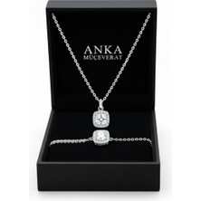 Anka Mücevherat Işıklı Kutuda 925 Ayar Gümüş Baget Set