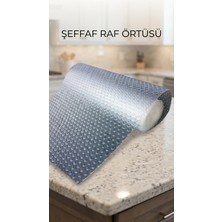 İlkyaz Fashion Mutfak Dolap Içi Kaydırmaz Şeffaf Raflık Örtüsü 45X300 cm Pvc Koruyucu