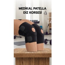 İlkyaz Fashion Patella Destekli Çapraz Bağ Diz Korsesi Spor ve Menisküs Için Ikili