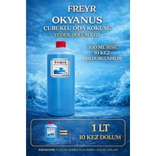 Freyr 1 Litre Okyanus Bambu Çubuklu Oda Kokusu Yedek Dolum Likiti – ( 4 Adet Çubuk Hediyeli)