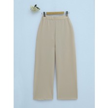 Moda Morfo İthal Kumaş Bol Paça Pantolon -Somon
