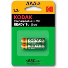 İlkyaz Fashion Kodak 2 Adet 650 Mah Ni-Mh Şarjlı Ince Pil