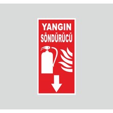 Tnk Market Uyarı Levhaları ''yangın Söndürücü'' 25X35 cm Folyo Sticker Uyarı Levhası