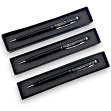 SürLaz Öğretmenler Günü Özel 3'lü Isimli Slim Touch Pen Tükenmez Kalem Isim Yazılabilir Özel Kutusunda