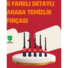 Fırsatkolik Araç Içi Detaylı Temizlik Seti-Araba Jant ve Iç Yüzey Temizlik Fırçaları
