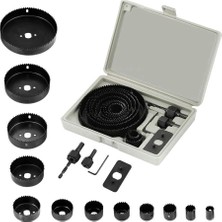 Fırsatkolik 16 Parça Panç Seti Ağaç Kesme Testere Matkap Ucu Takımı Alçıpan Tavan Kesme