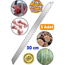 5'li Tilki Kuyruğu Kılıç Et ve Kemik Kesme Testere, 30 Cm, Paslanmaz Çelik