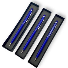 SürLaz Öğretmenler Günü Özel 3'lü Isimli Slim Touch Pen Tükenmez Kalem Isim Yazılabilir Özel Kutusunda