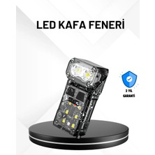 Akinco Sensörlü LED Kafa Feneri Şarj Edilebilir Manyetik Eller Serbest