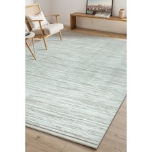 Saraz Halı Bambum Soft 1002 Beyaz Düz Desen Modern Bambu Saten Kaymaz Taban Yıkanabilir Salon Mutfak Halısı