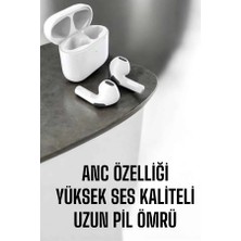 Akinco Yeni Nesil Bluetooth Kulaklık Uzun Pil Ömrü Beyaz