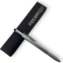 SürLaz Su Terazili Cetvelli Tornavidalı Mühendis Kalemi Kişiye Özel Isim Yazılabilir Kutulu