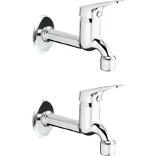 Akinco 2li Aç Kapa Mix Lavabo Musluk Wc Lavabo Uzun Musluk Perlatörlü