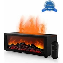 Fırsatkolik A4 Şömine Esintili Aromaterapi Difüzörü Ultrasonik Hava Nemlendici