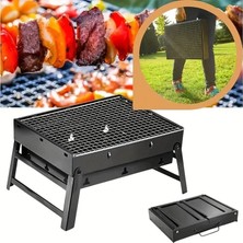 Munico Katlanabilir Taşınabilir Barbekü Izgarası Kaliteli 1 Dakikada Mangal Yapma Seti Kamp Piknik 35CM