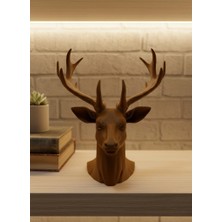 Fırsatkolik Kahverengi Geyik Biblo 23 cm Dekoratif Şık Tasarım